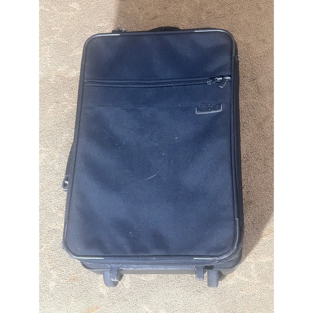 Briggs & Riley Baseline Rolling Carry On Suitcase Black Ballistic Nylon 22 Inch
